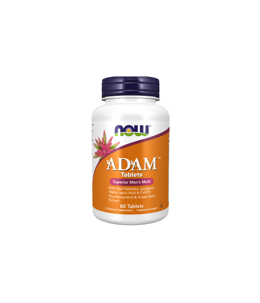 NOW ADAM Multi-Vitamin for Men  60 tablets – low-calorie product from NOW, buy in Bombbar