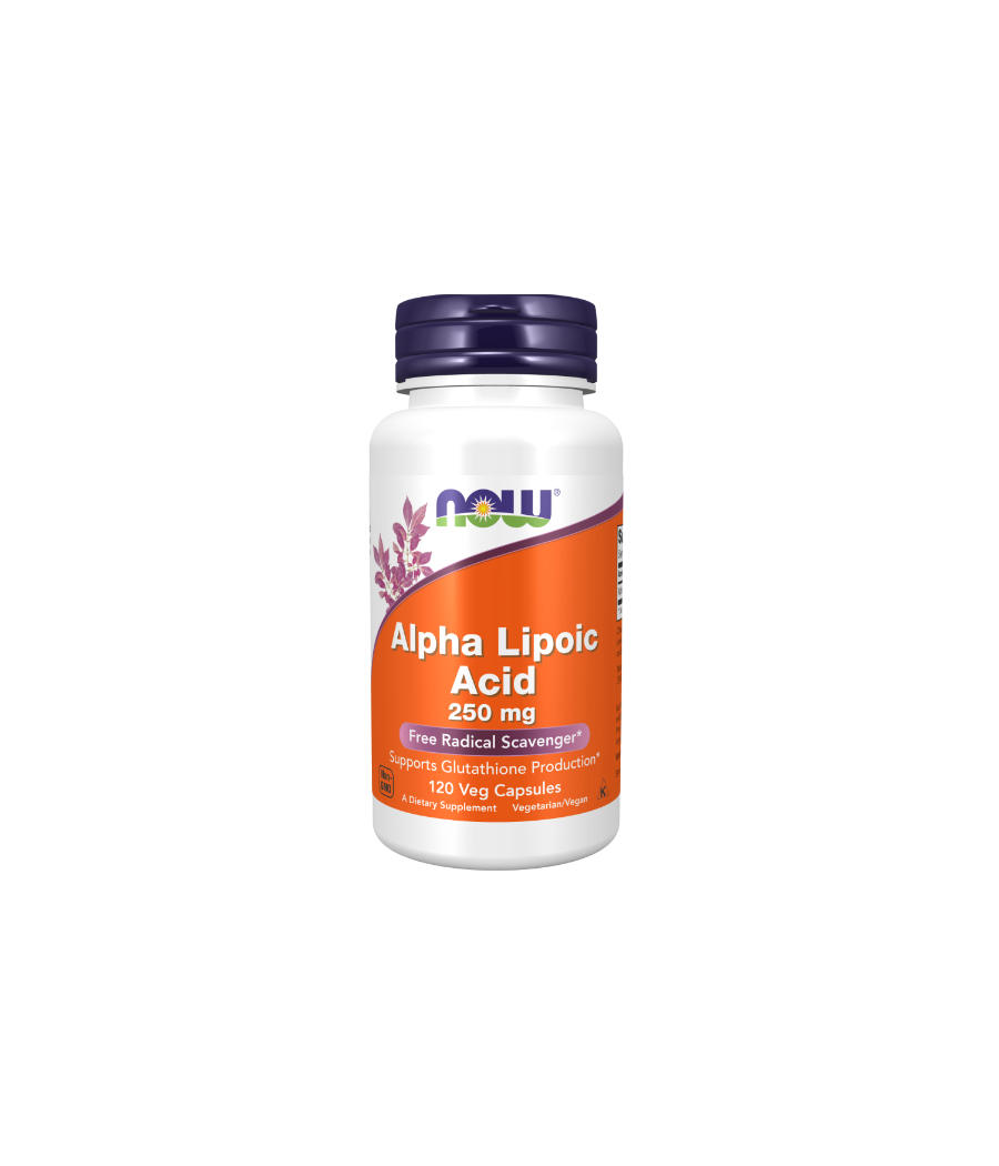 NOW Alpha Lipoic Acid, 250mg - 120 vegan capsules – low-calorie product from NOW, buy in Bombbar