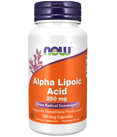 NOW FOODS Alpha Lipoic Acid, 250mg - 120 vegan capsules