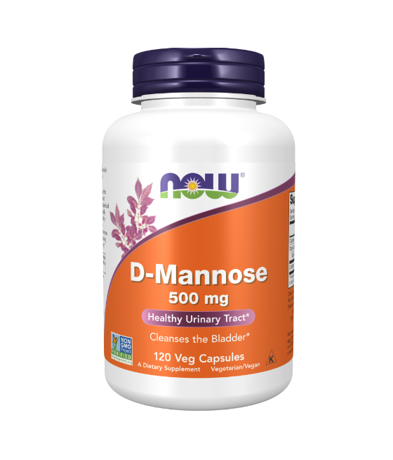 NOW D-Mannose, 500mg - 120 vegan kapslit