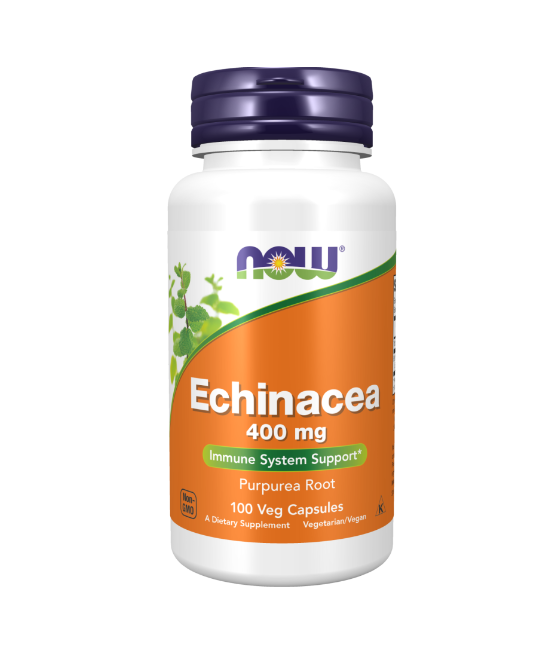 NOW Echinacea, 400mg - 100 vegan capsules