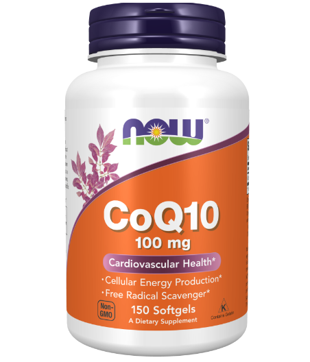 NOW CoQ10, 100mg - 150 мягких капсул