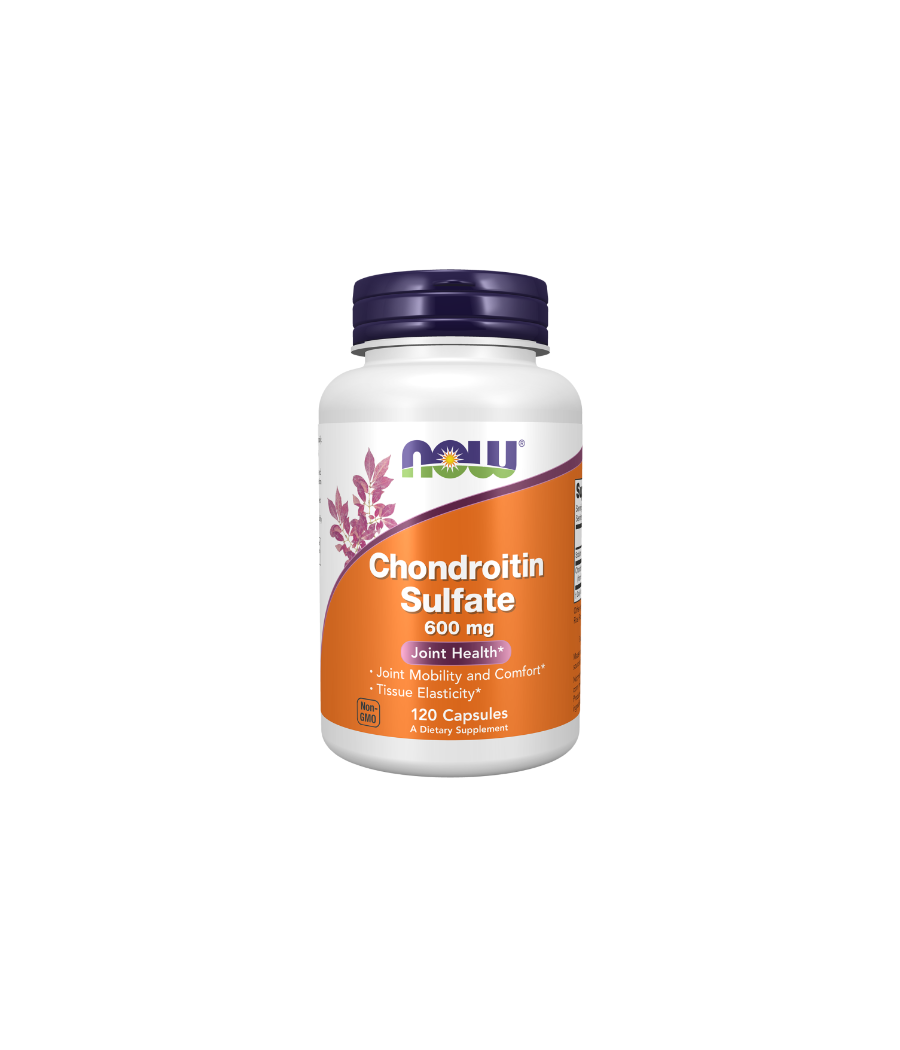 NOW FOODS Chondroitin Sulfate, 600mg - 120 capsules – low-calorie product from NOW, buy in Bombbar