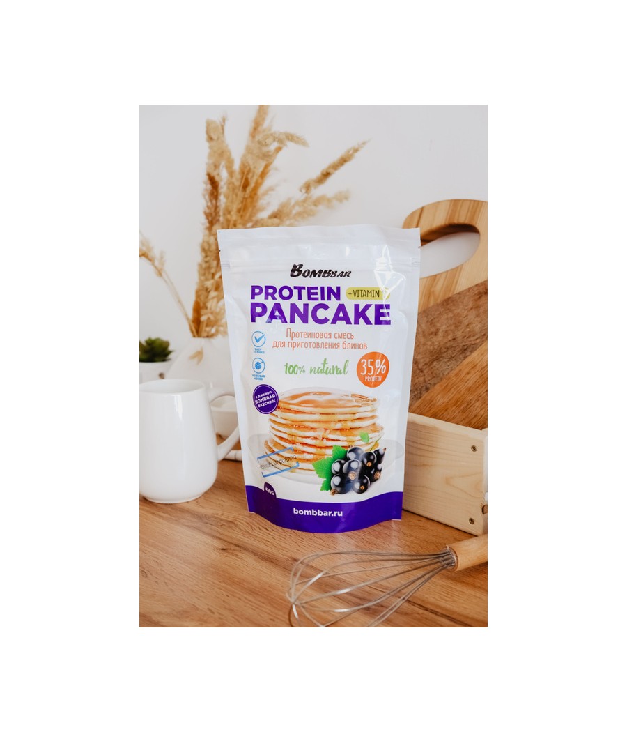 BOMBBAR Pancake mix "Blackcurrant", 420 gr – low-calorie product from Bombbar, buy in Bombbar