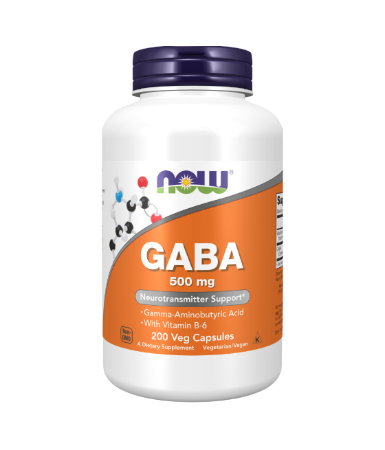 NOW Gaba 500 mg - 200 vegan kapslit