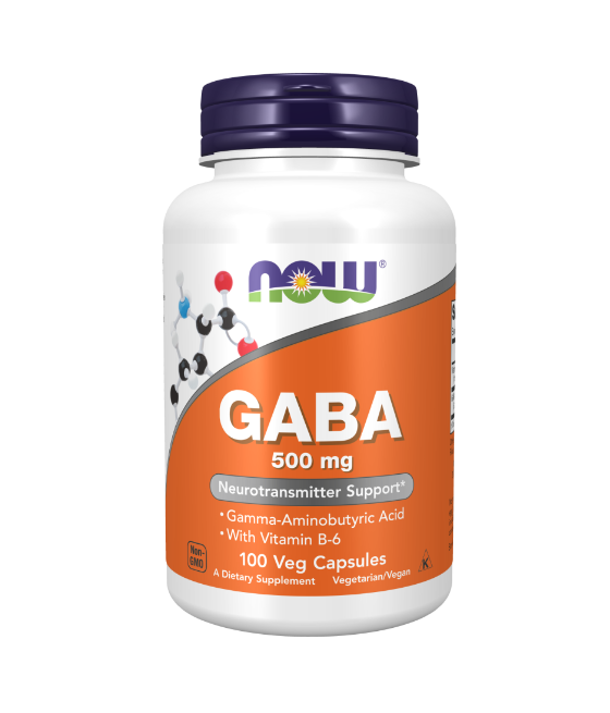 NOW GABA 500mg - 100 vegan capsules