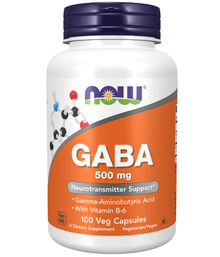 NOW GABA 500mg - 100 vegan capslit