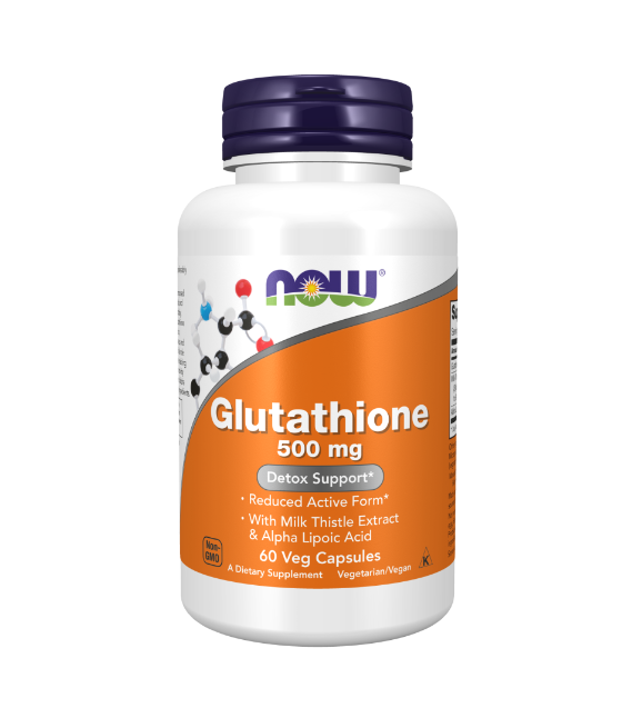 NOW Glutathione 500 mg - 60 vegan capsules