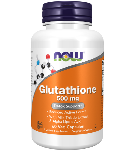 NOW Glutathione 500 mg - 60 vegan capsules