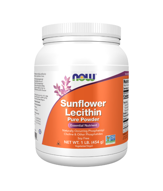 NOW Sunflower Lecithin Powder - 454 grams