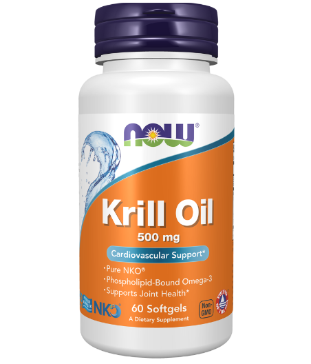 NOW Krill Oil 500mg - 60 pehmed geelid