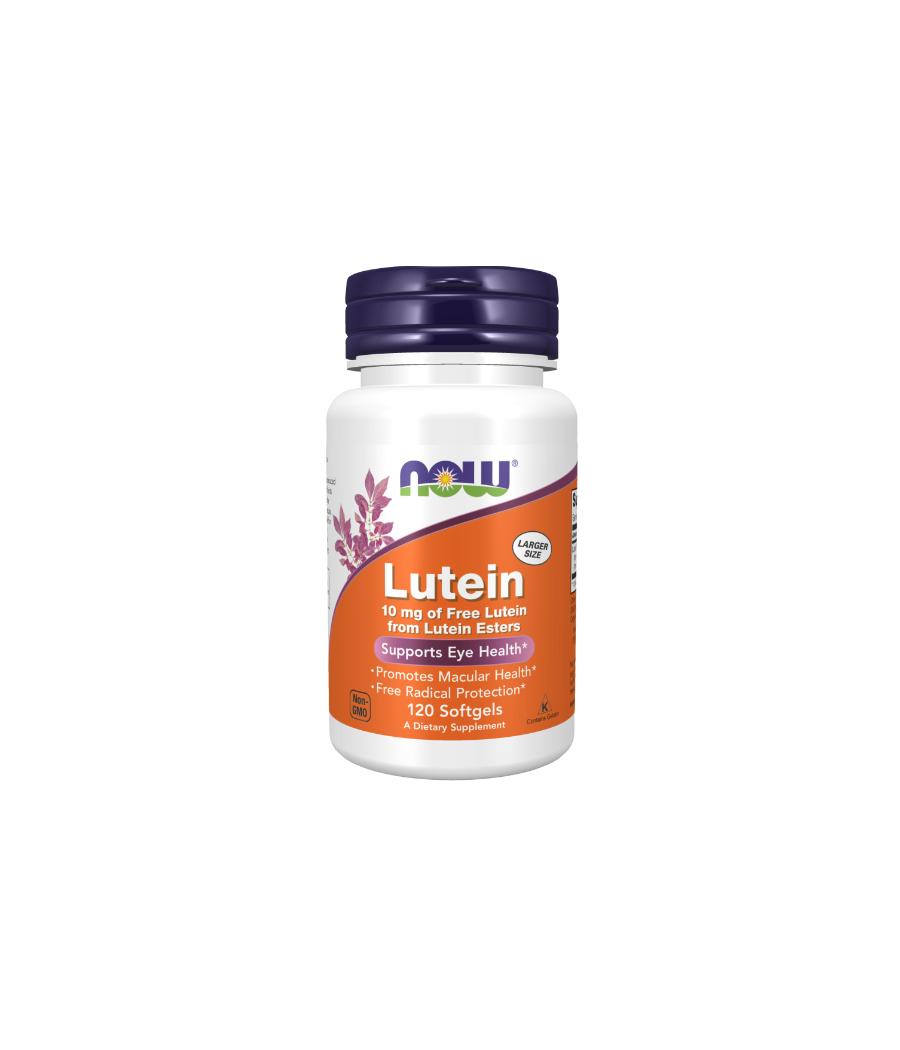 NOW FOODS Luteiin 10 mg - 120 geelkapslit – madala kalorsusega toode firmalt NOW, osta Bombbar-ist