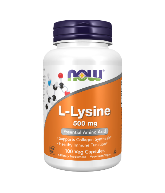 NOW L-Lysine 500mg - 100 веган капсул