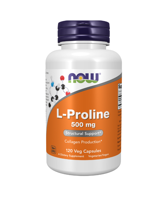 NOW L-Proline 500mg - 120 vegan kapslit