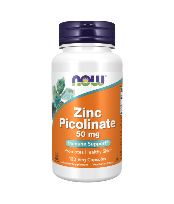 NOW Zinc Picolinate 50mg - 60 veggie capsules