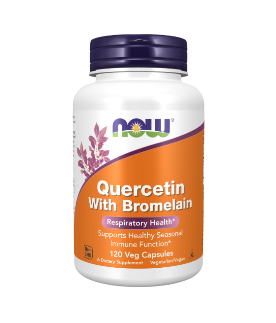 NOW Quercetin & Bromelain - 120 vegan capsules