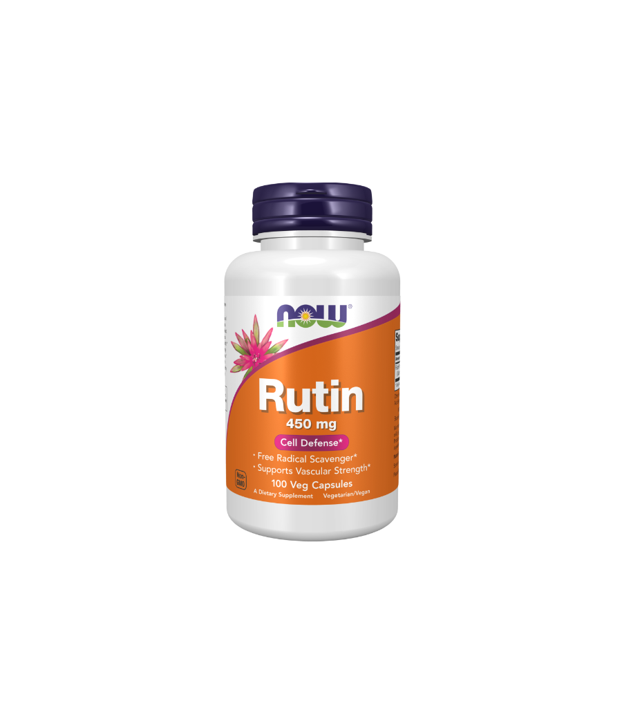 NOW Rutin 450 mg - 100 vegan capsules – low-calorie product from NOW, buy in Bombbar