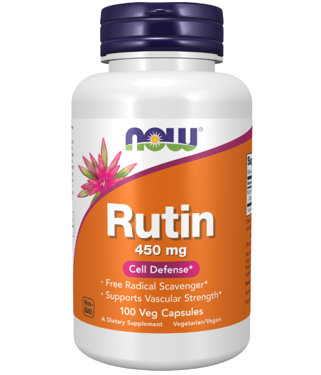 NOW Rutiin 450 mg - 100 vegan kapslit