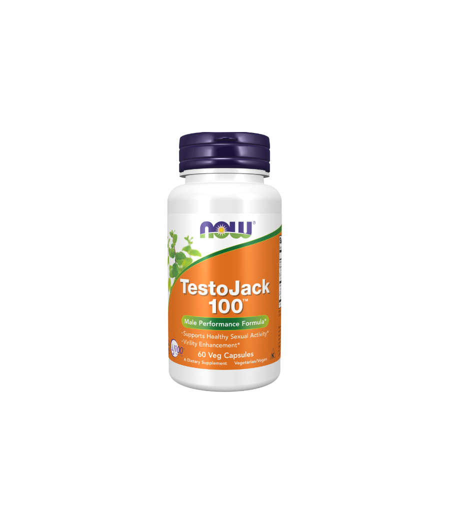 NOW FOODS TestoJack 100 - 60 веган капсул – низкокалорийный продукт от NOW, купить в Bombbar