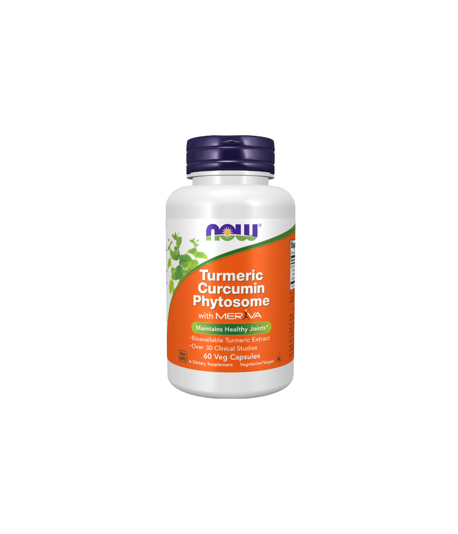 NOW Curcumin Phytosome - 60 vegan kapslit – madala kalorsusega toode firmalt NOW, osta Bombbar-ist