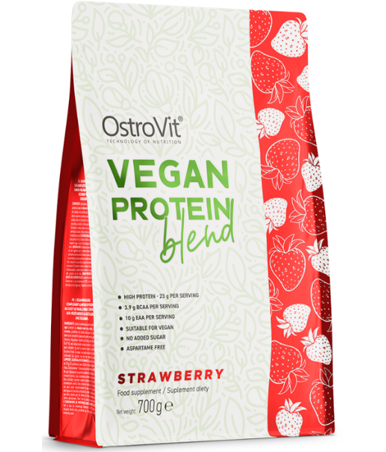 OSTROVIT Vegan Protein Blend, клубника - 700г