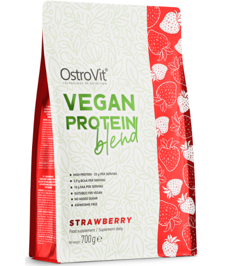 OSTROVIT Vegan Protein Blend, strawberry - 700g