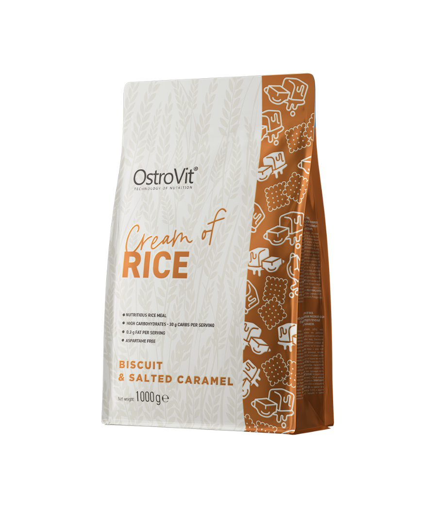 OSTROVIT Cream of Rice, biscuit and salted caramel - 1000g – low-calorie product from Ostrovit, buy in Bombbar