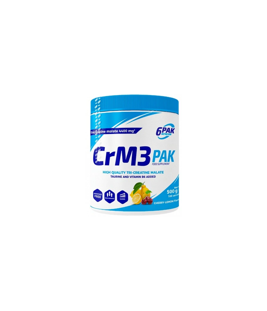 6PAK CrM3 PAK, cherry/lemon - 500gram – low-calorie product from 6PAK Nutrition, buy in Bombbar