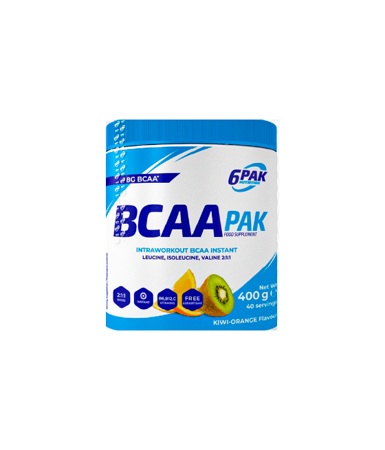 6PAK BCAA PAK, kiivi - apelsin - 400 grammi