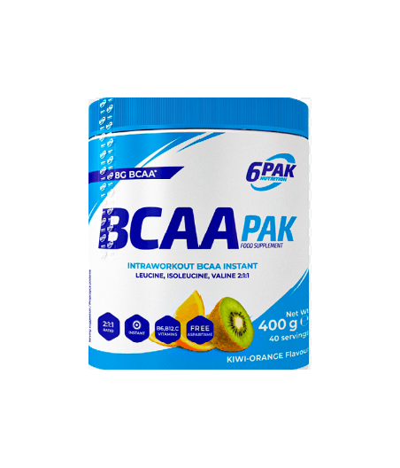 6PAK BCAA PAK, kiivi - apelsin - 400 grammi