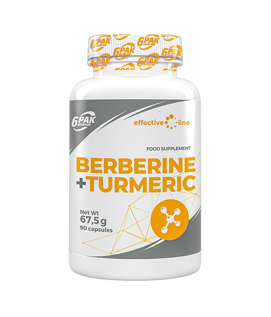 6PAK BERBERINE + TURMERIC - 90 kapslit