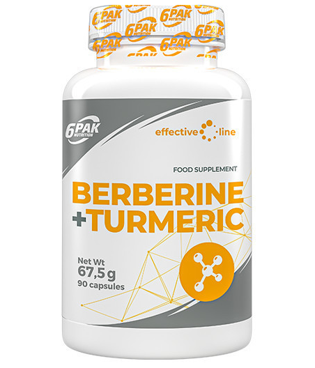 6PAK BERBERINE + TURMERIC - 90 kapslit