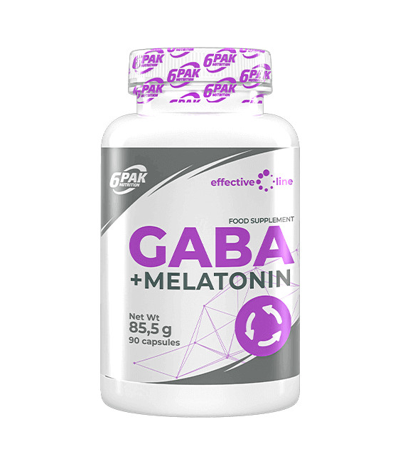 6PAK GABA + MELATONIN - 90capsules