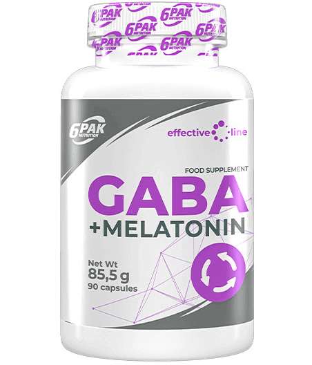 6PAK GABA + MELATONIN - 90 kapslit