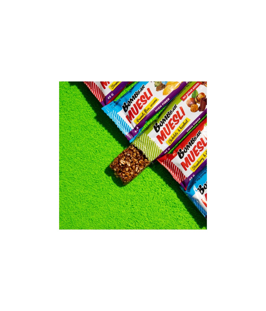 BOMBBAR Muesli Bar "Hazelnut", 45 g – low-calorie product from Bombbar, buy in Bombbar