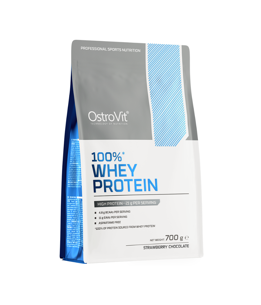 OSTROVIT 100% Whey Protein, клубника - шоколад - 700 грамм – низкокалорийный продукт от Ostrovit, купить в Bombbar