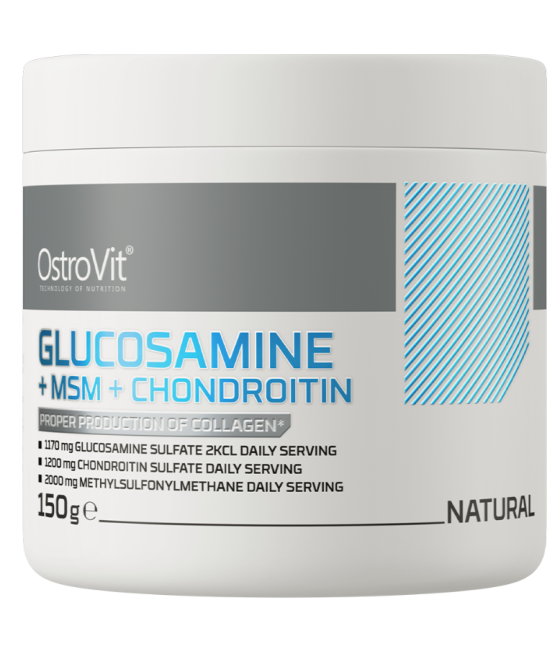 OSTROVIT Glucosamine + MSM + Chondroitin, Natural - 150grams