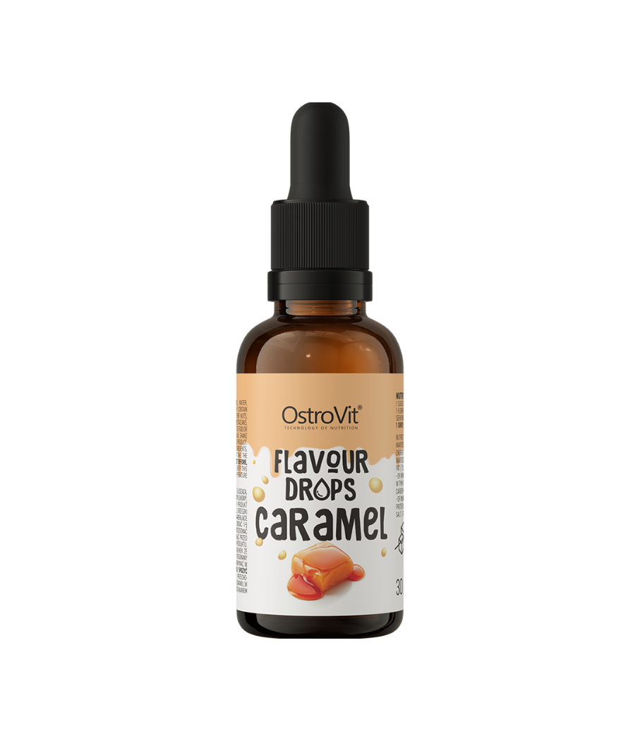 OSTROVIT Flavour Drops, caramel - 30 ml – low-calorie product from Ostrovit, buy in Bombbar