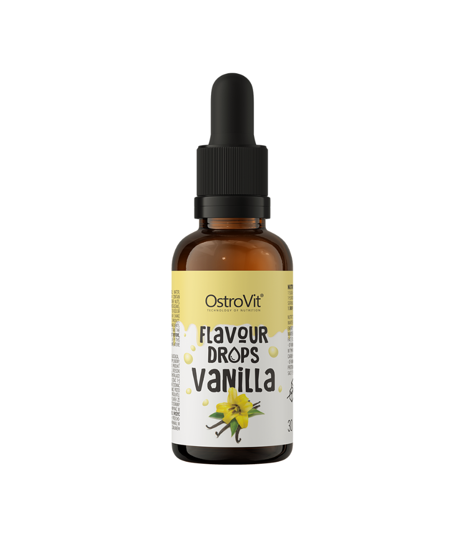 OSTROVIT Flavour Drops, Vanilla - 30ml – low-calorie product from Ostrovit, buy in Bombbar