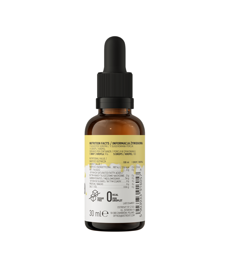 OSTROVIT Flavour Drops, Vanilla - 30ml – low-calorie product from Ostrovit, buy in Bombbar