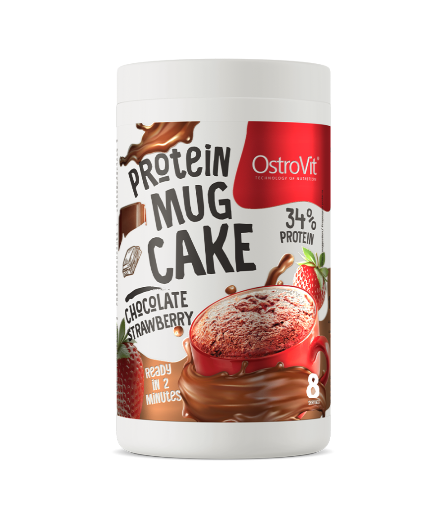 OSTROVIT Proteiinisegu küpsetamiseks Mug Cake "Šokolaad ja Maasikas", 360 g – madala kalorsusega toode firmalt Ostrovit, osta Bombbar-ist