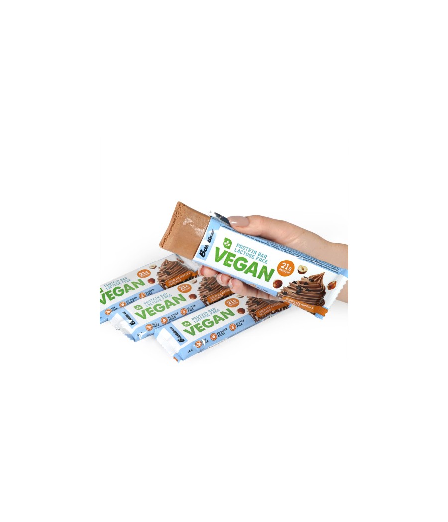 BOMBBAR Vegan Protein Bar "Chocolate Muffin with Hazelnut", 60 g – low-calorie product from Bombbar, buy in Bombbar