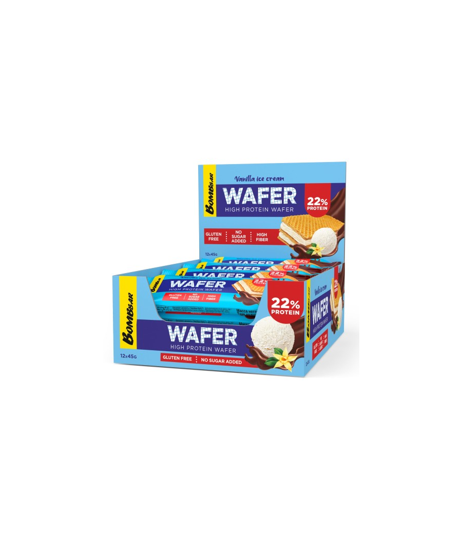 BOMBBAR Wafer Bar "Vanilla Ice Cream in Chocolate", 45 g – low-calorie product from Bombbar, buy in Bombbar