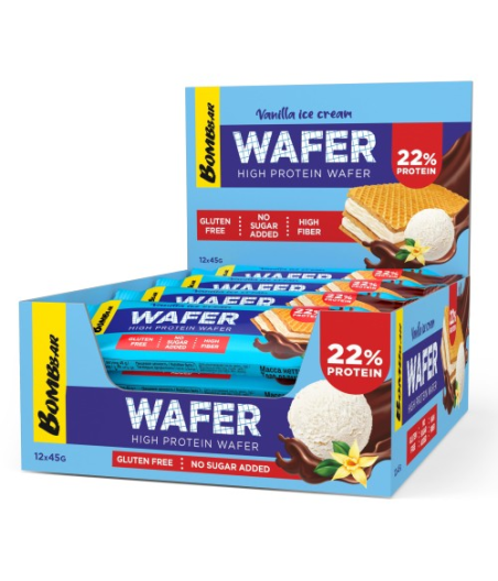 BOMBBAR Wafer Bar "Vanilla Ice Cream in Chocolate", 45 g