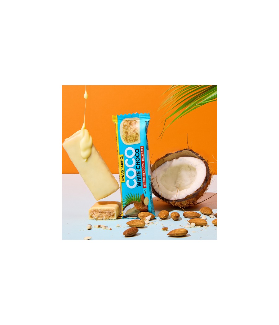 SNAQ FABRIQ COCO Proteiinibatoon "Kookos-mandle", 40g – madala kalorsusega toode firmalt Snaq Fabriq, osta Bombbar-ist