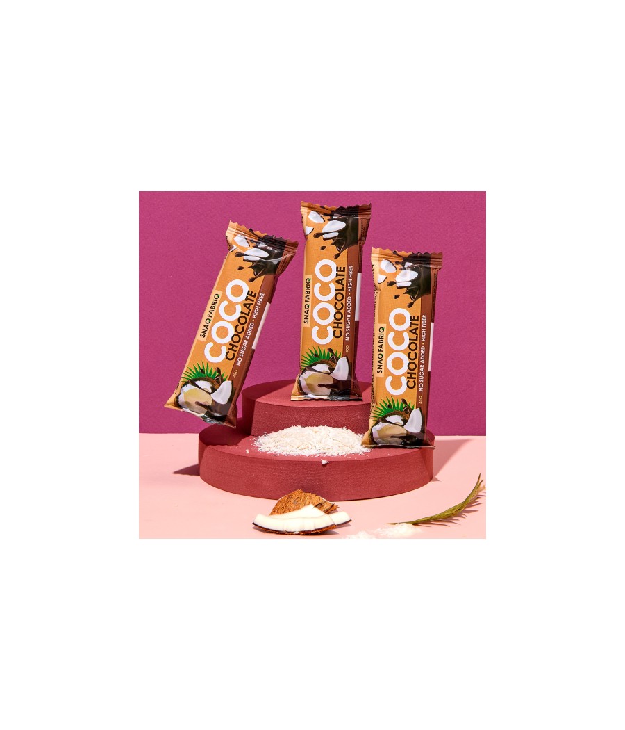 SNAQ FABRIQ COCO Protein Bar "Chocolate-Coconut", 40g – low-calorie product from Snaq Fabriq, buy in Bombbar