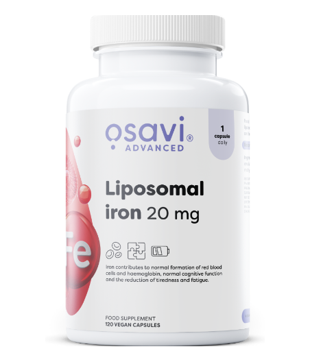 OSAVI Liposomal Iron, 20mg - 60 vegan capsules