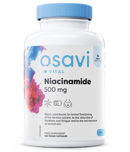 OSAVI Niacinamide, 500mg - 120 vegan capsules