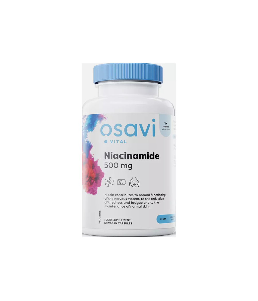 OSAVI Niacinamide, 500mg - 60 vegan caps – low-calorie product from Osavi, buy in Bombbar