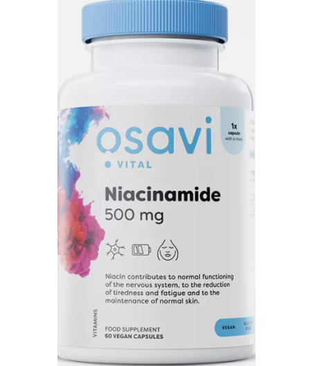 OSAVI Niacinamide, 500mg - 60 vegan caps